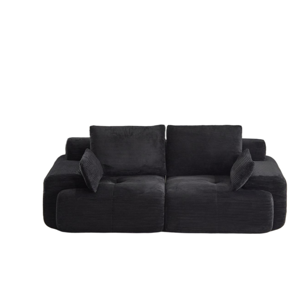 Cloud Modular Sectional Sofa 2-Seater Memory Foam Pet-Friendly Corduroy No Assm