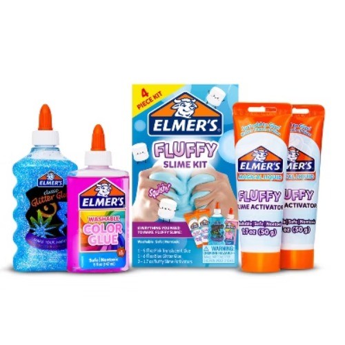 Elmer's 4pc Fluffy Slime Kit: Creative Thinking, No Choking Hazard, Ages 3+