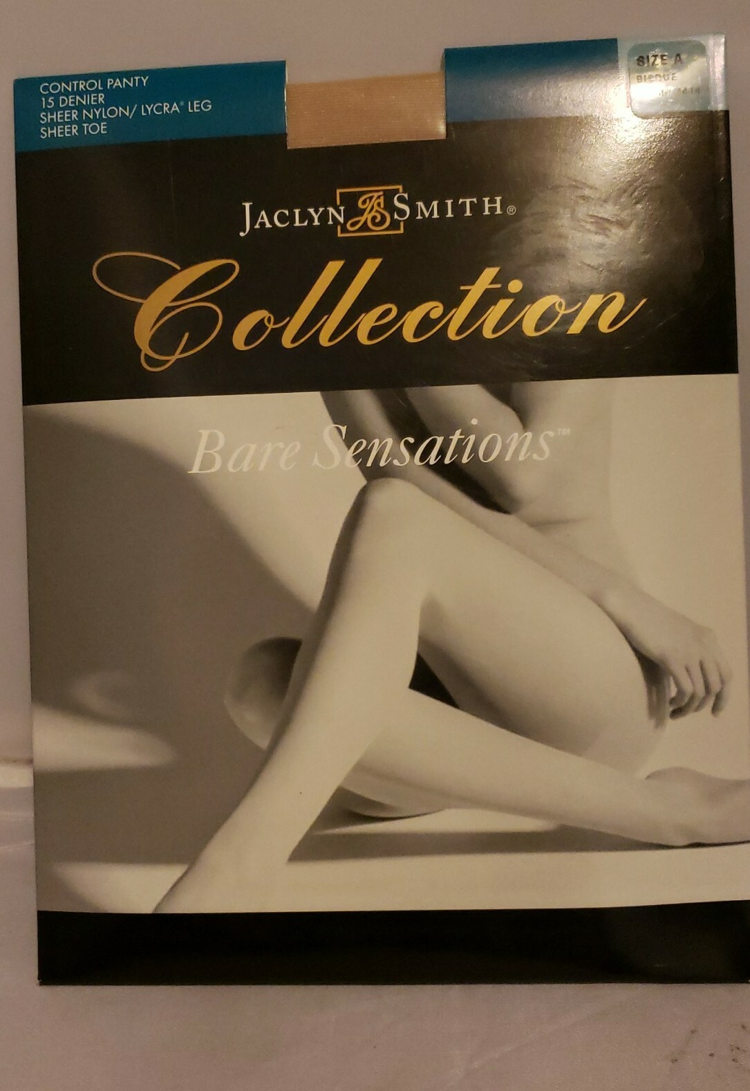 Jacyln Smith Collection Size A Control Sheer Nylon Lycra Pantyhose Bisque New