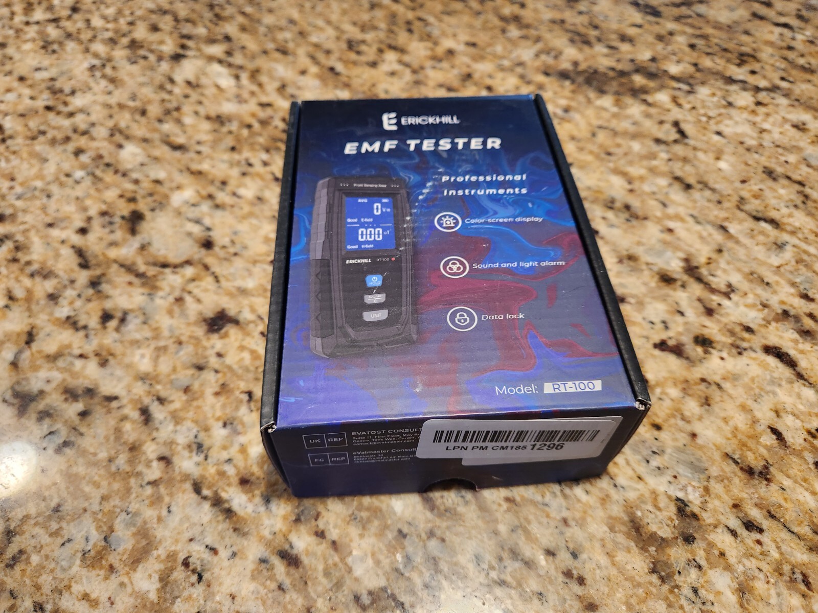 Erickhill EMF Tester, Professional Instrument, LED Display, Sound/Light Alarm