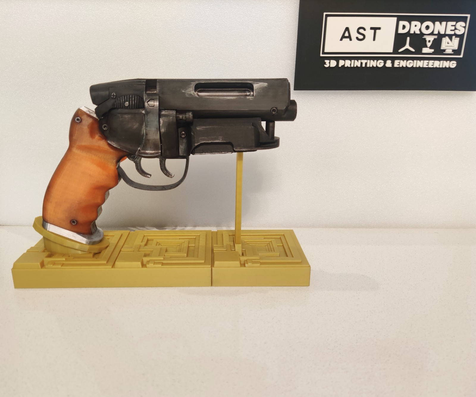 Blade Runner Deckard Blaster Prop – Weathered – Moving Parts
