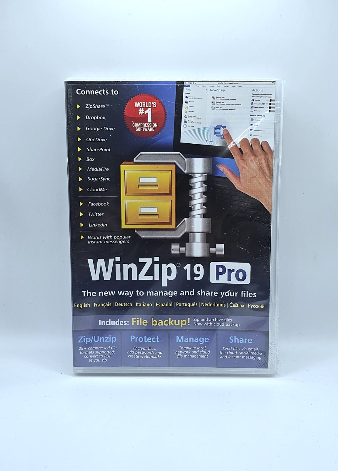 Corel Winzip 19 Pro Software - Digital Download - Multilingual - 2014