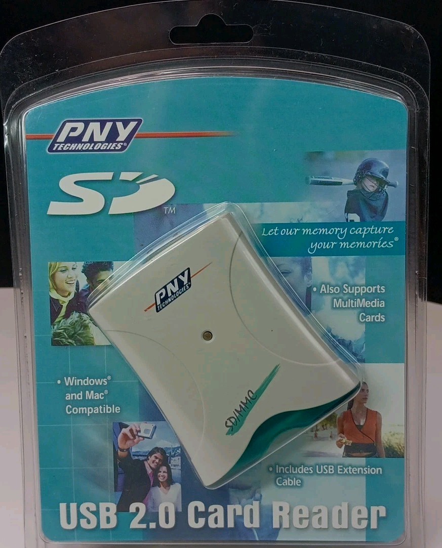 USB 2.0 Card Reader-SD/MultiMedia Cards-2002 PNY Technologies