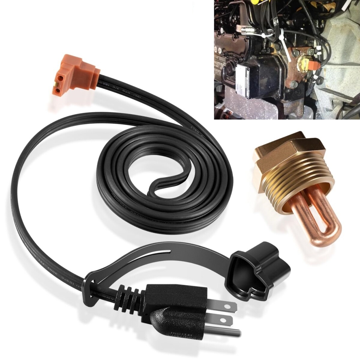 Replace for 3100003 Engine Block Immersion Heater Kit for Eagle, Jaguar, Jeep