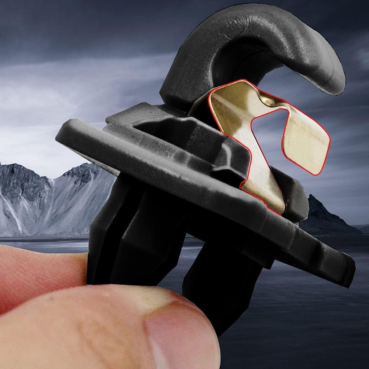 2PCS Sun Visor Clips for Audi A3 A4 A5 Q3 Q5 TT S3 S4 S5 – OEM 8U0857562A Blac