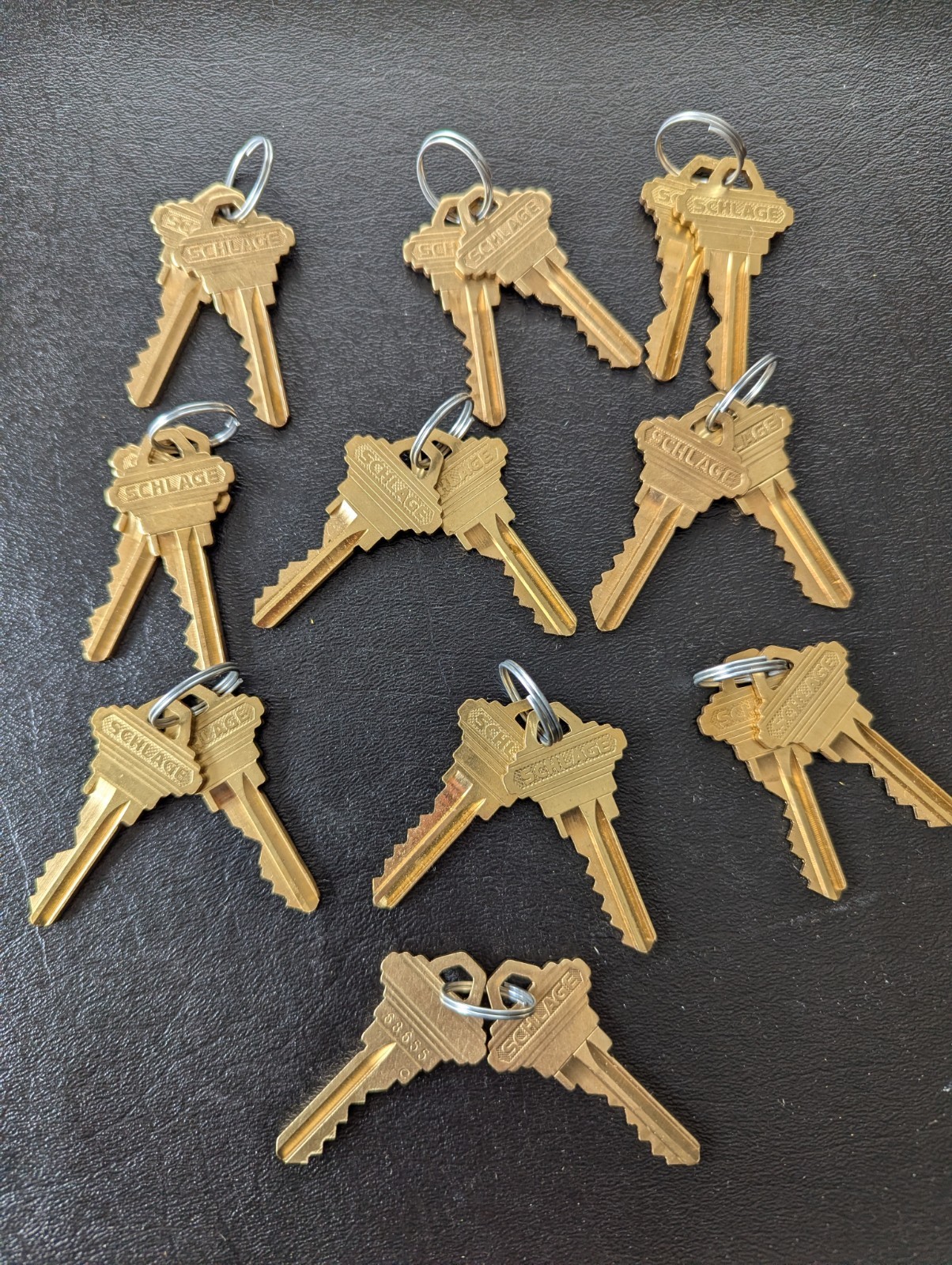 10 PAIR SCHLAGE FACTORY ORIGINAL PRECUT SC1 5 PIN KEYS ( 20 TOTAL KEYS )