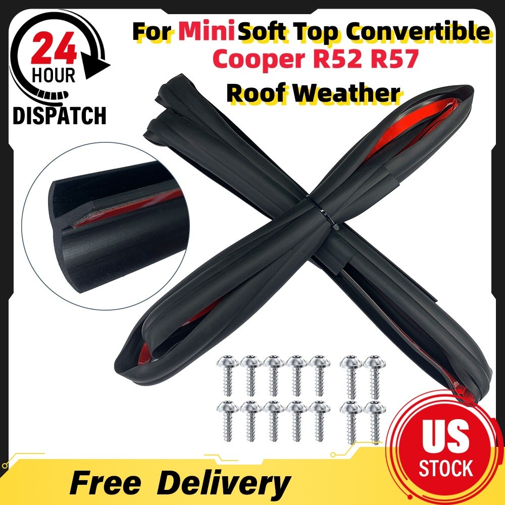 Seals Trim Repair Kit For Mini Soft Top Convertible Cooper R52 R57 Roof Weather