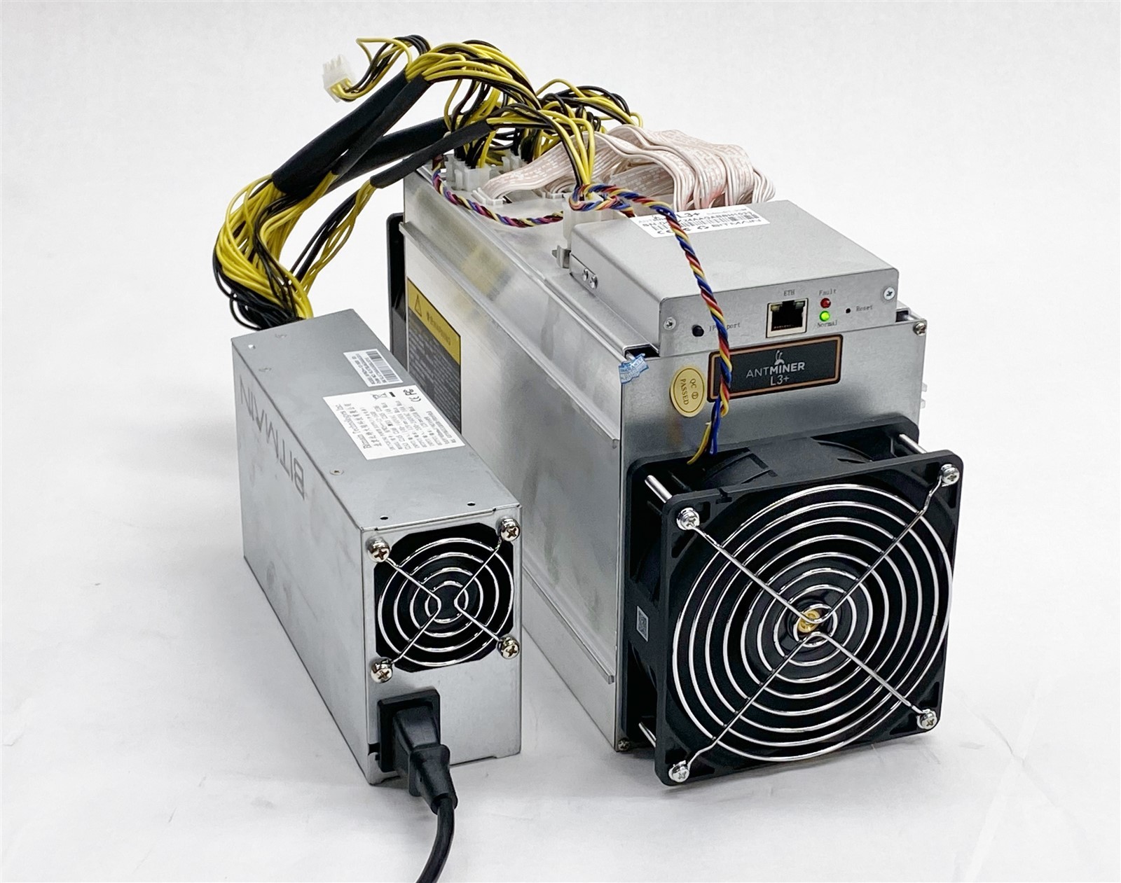 Bitmain Antminer L3+ 504M ASIC DOGE/LTC Scrypt Miner w/1600w Power Supply APW3