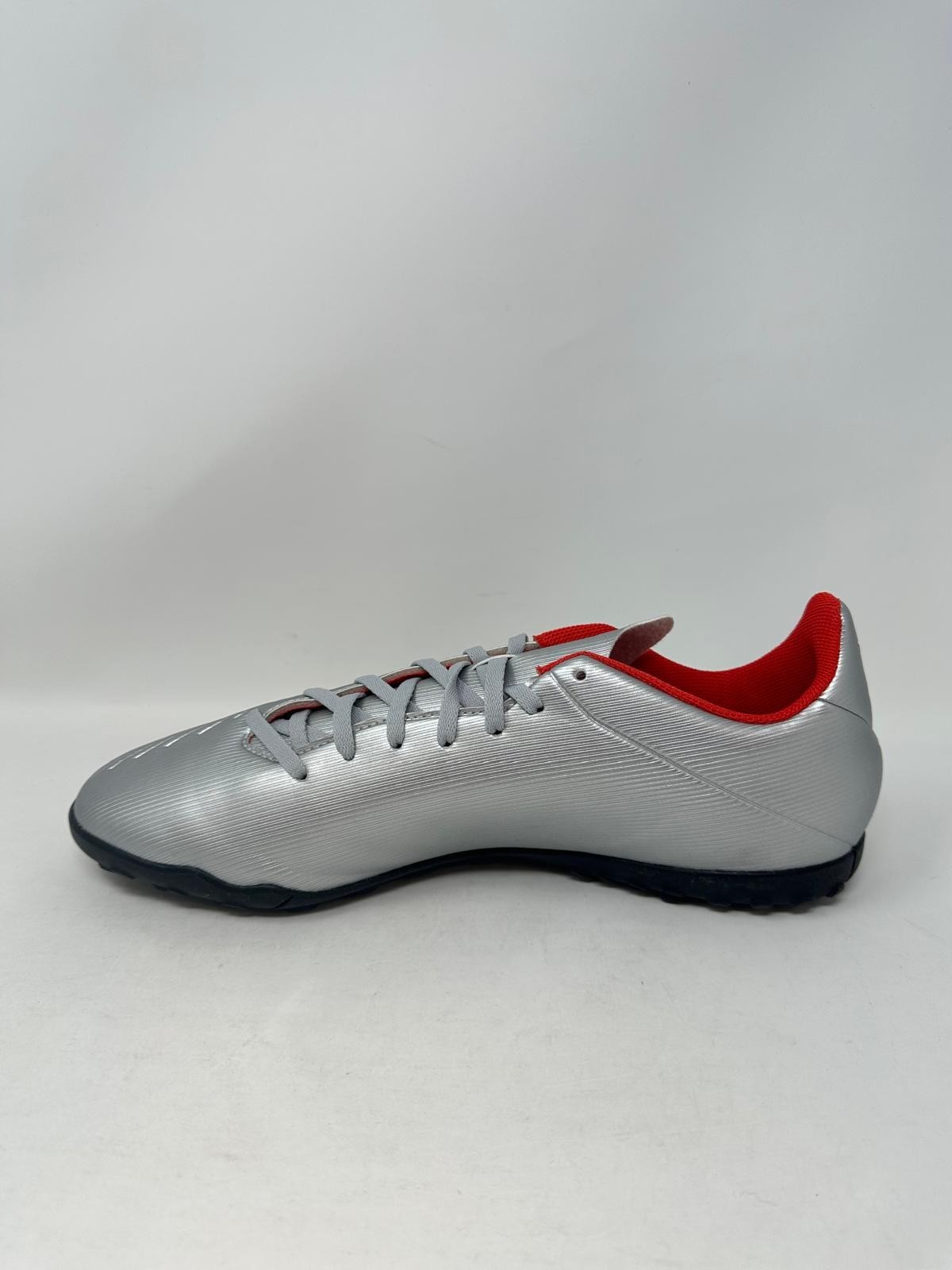 Adidas Men's X 19.4 TF Soccer Shoe F35344 - US:12, Silver/Red, M3(C240T)