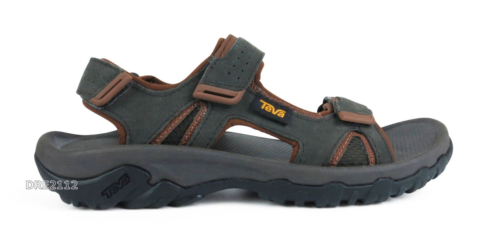 Teva Katavi 2 Sandal Black Olive Leather Sandals Mens Size 12 *NIB*