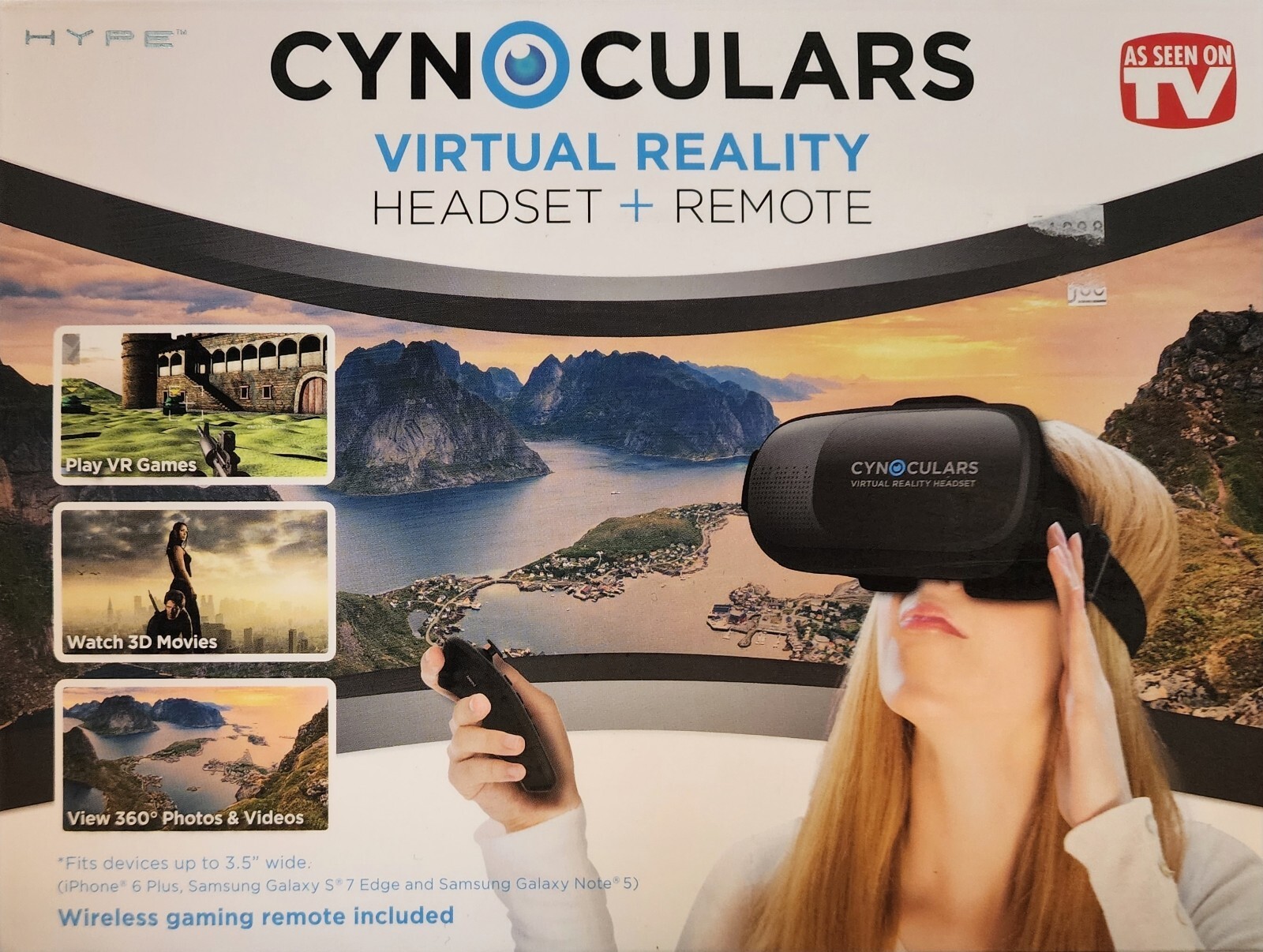 Cynoculars Virtual Reality Headset & Remote-As Seen On T.V.