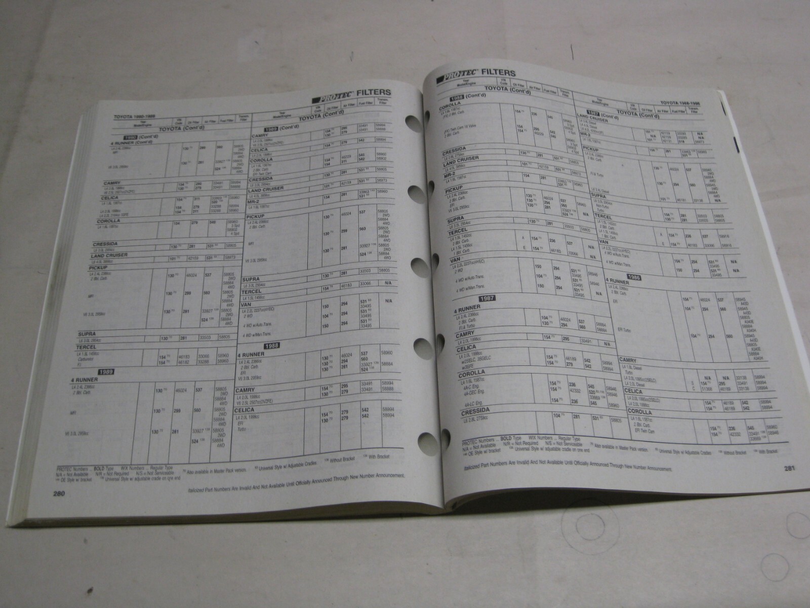 2008 Pro Tec filter application guide 99200 (May 2008)