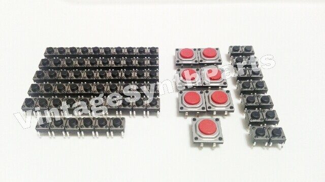 AKAI MPC-4000 - Full set of 77 panel tact switches Micro-switch Sampler Mpc4000