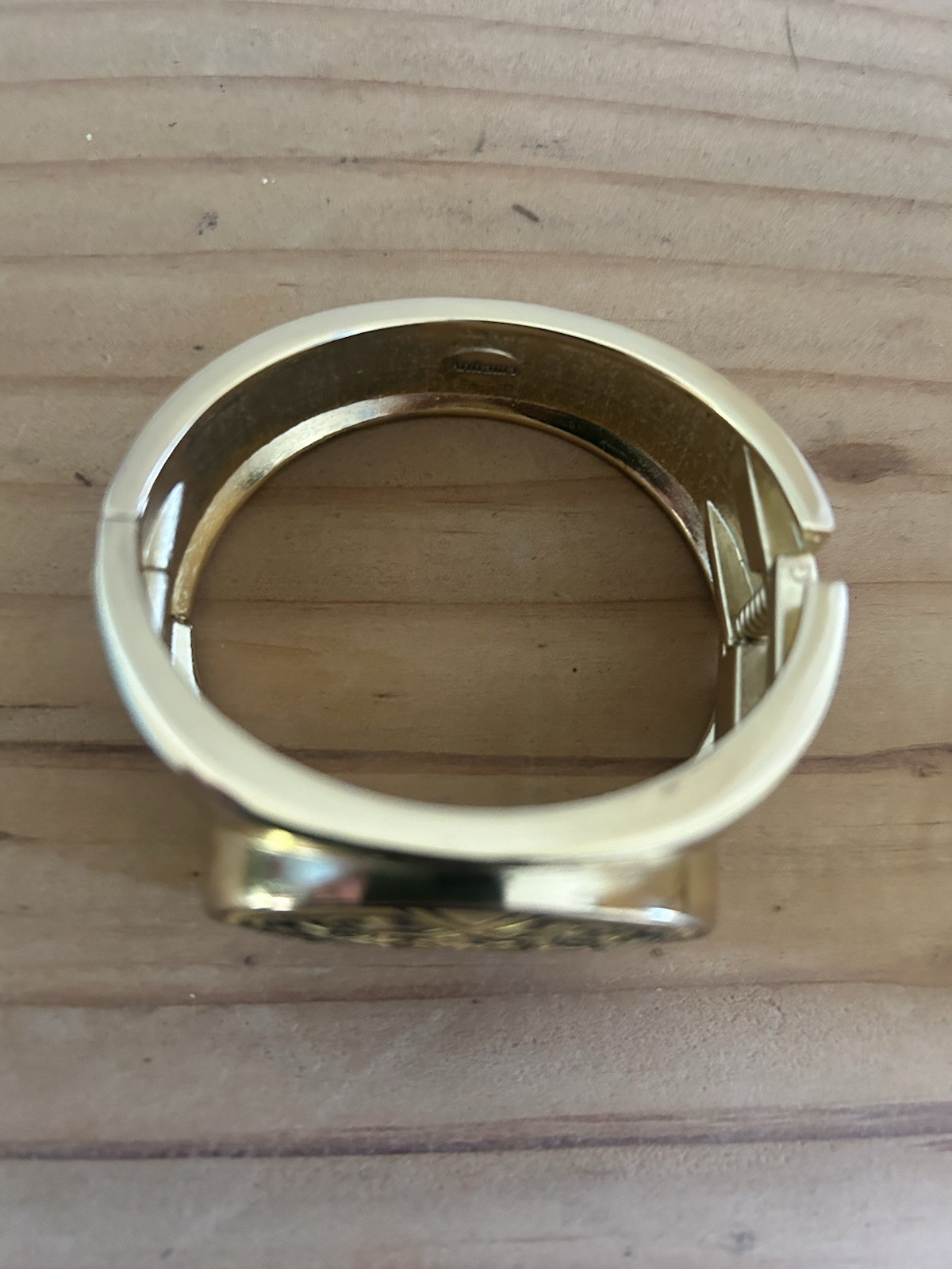 ANFRAMA Damascene Handcrafted Hinged Clamper Bracelet