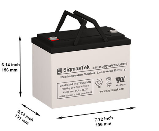 12V 35AH IT Electric Scooter Battery