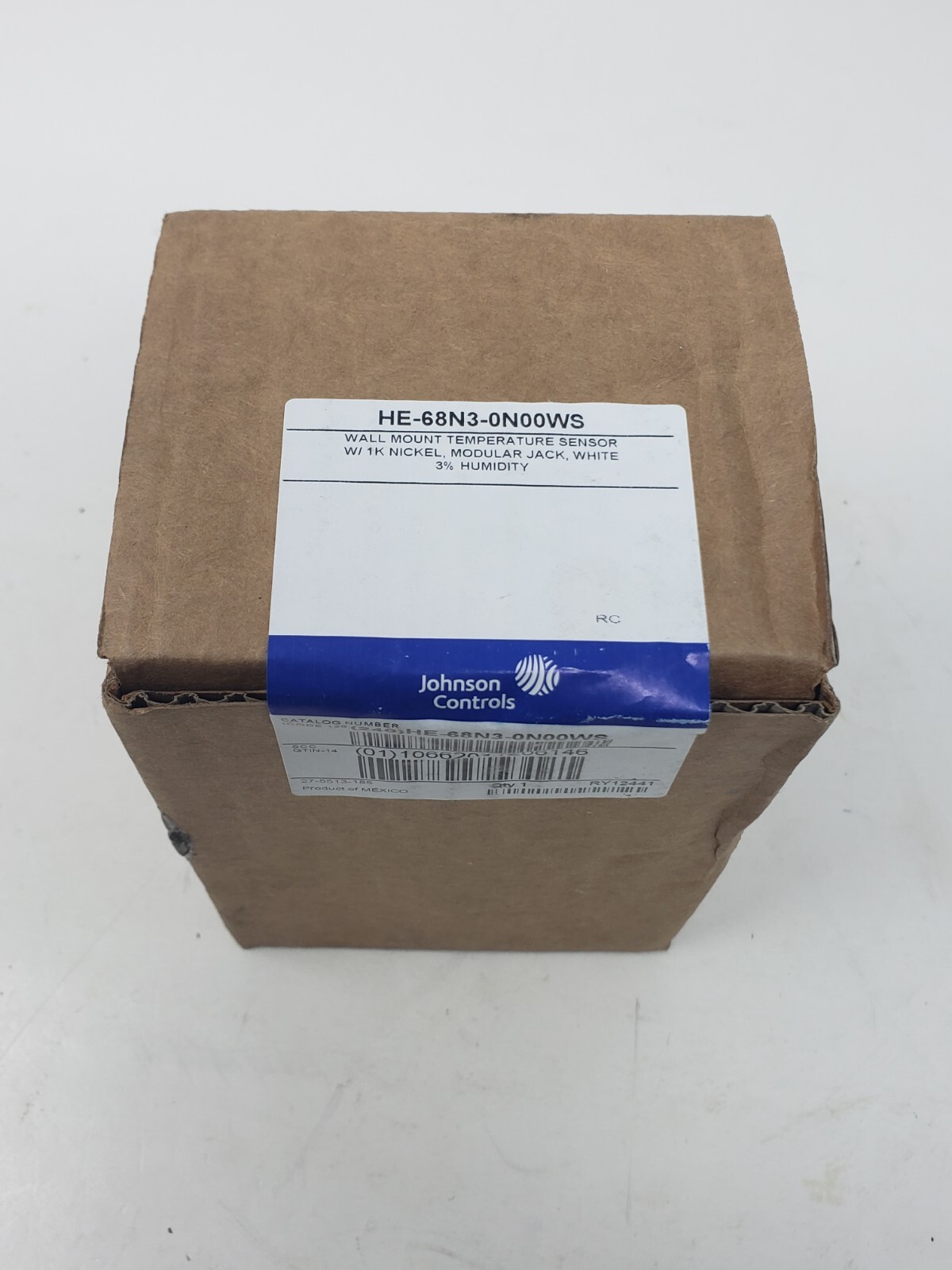 Johnson Controls HE-68N3-0N00WS Wall Mount Temperature Sensor