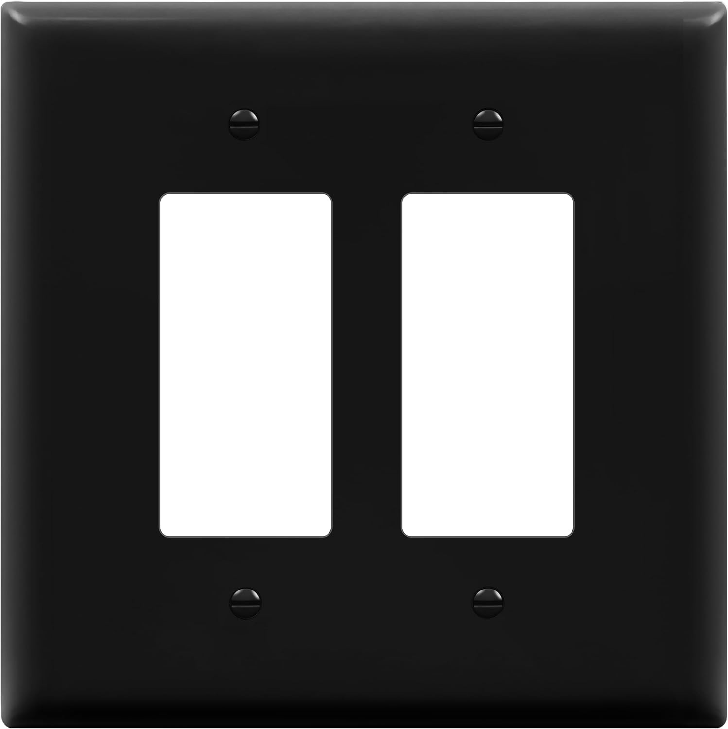 Double Decorator Switch Cover, Two Gang Outlet Wall Plate, Oversized 2-Gang 5.5"