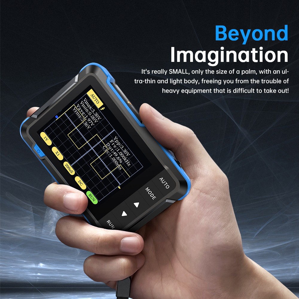 FNIRSI DSO152 Handheld Mini Oscilloscope Type-C Portable Digital Oscilloscope US