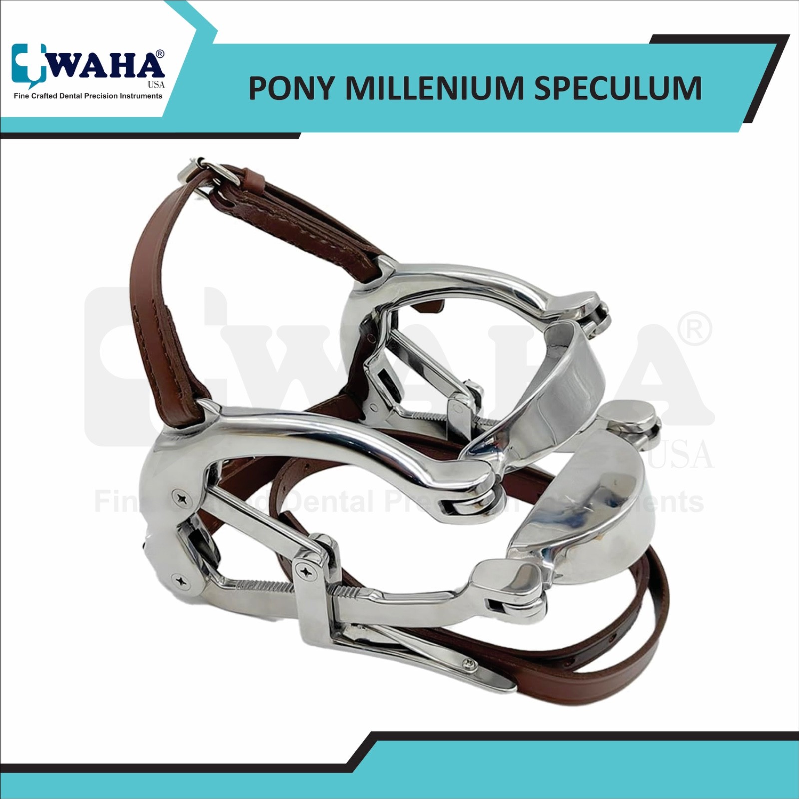Equine Dental Pony Millennium Speculum Horse Mouth Gag With Biothane Straps