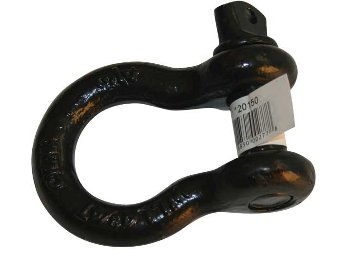 Bulldog Winch 20150 3/4" Shackle 9.5K Working Load Limit Black Powder Coat