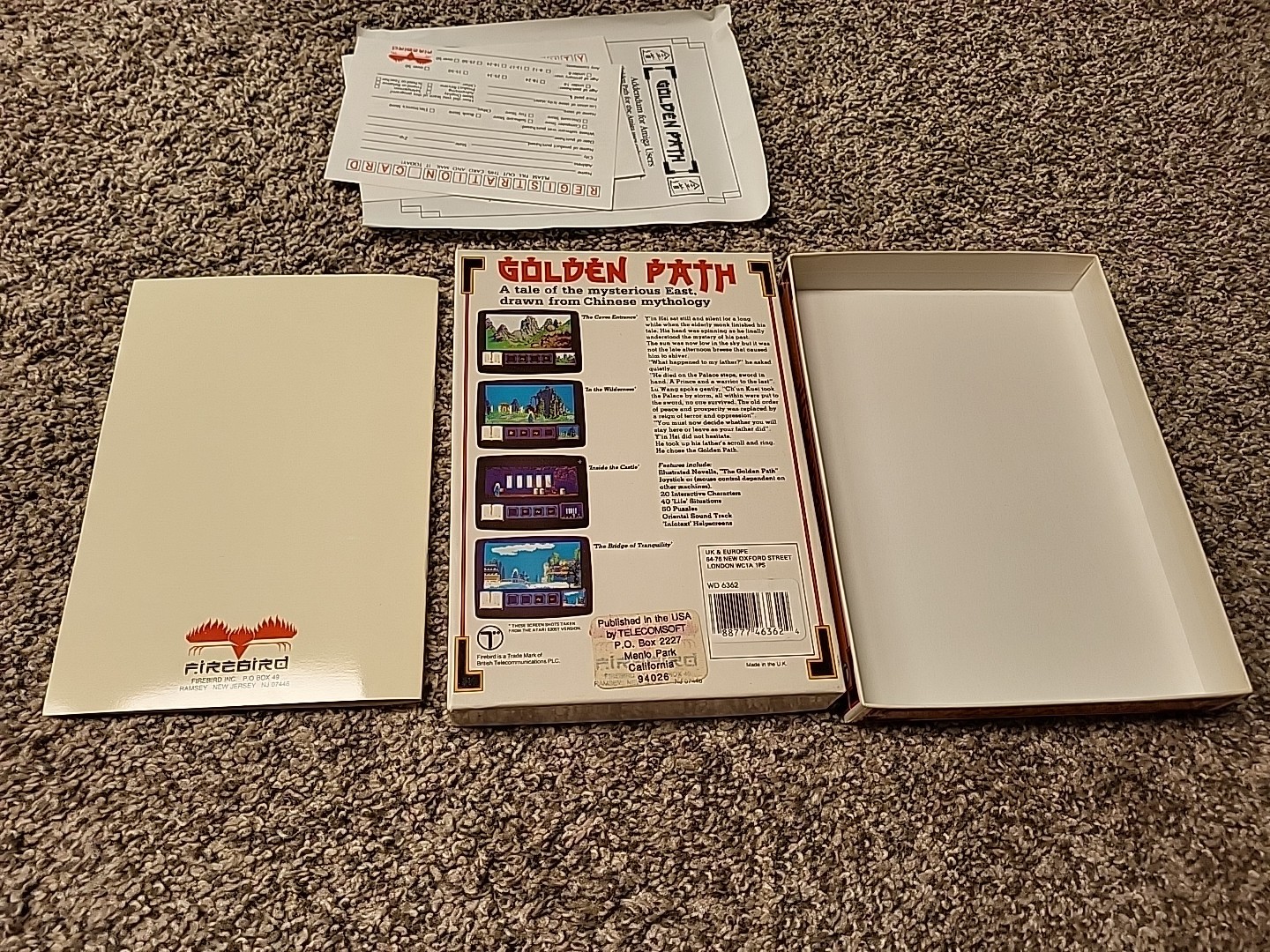 Golden Path Commodore Amiga Game BOX ONLY -MISSING DISK