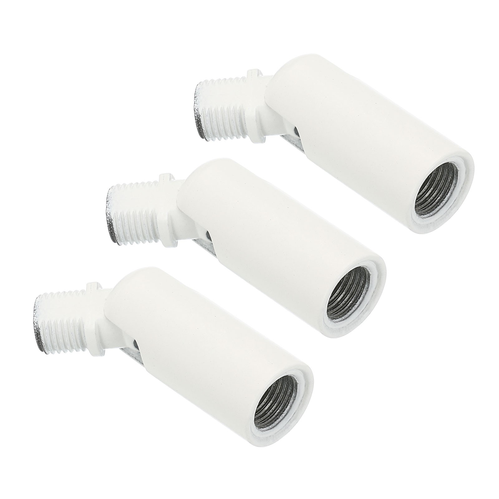 180 Degree Sloped Ceiling Light Adapter 3Pack M10 Thread White