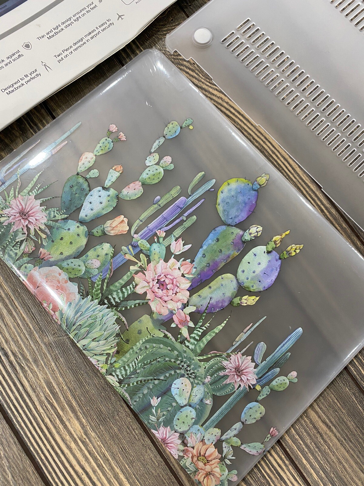Lapac Hardcase For MacBook Pro 13 Desert Floral Cactus