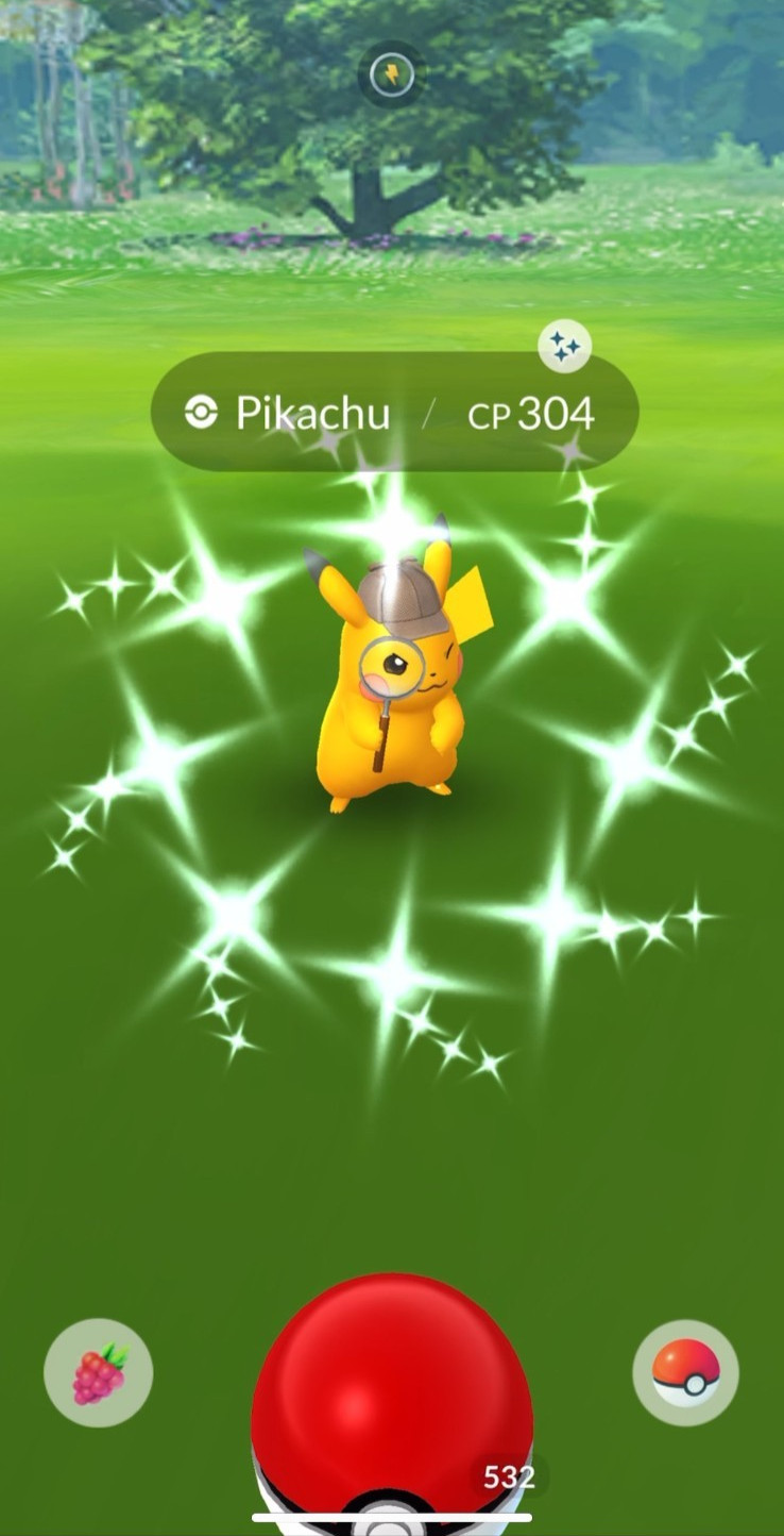 Pokemon Go Shiny Pikachu Detective - Tr@de 20K Stardust