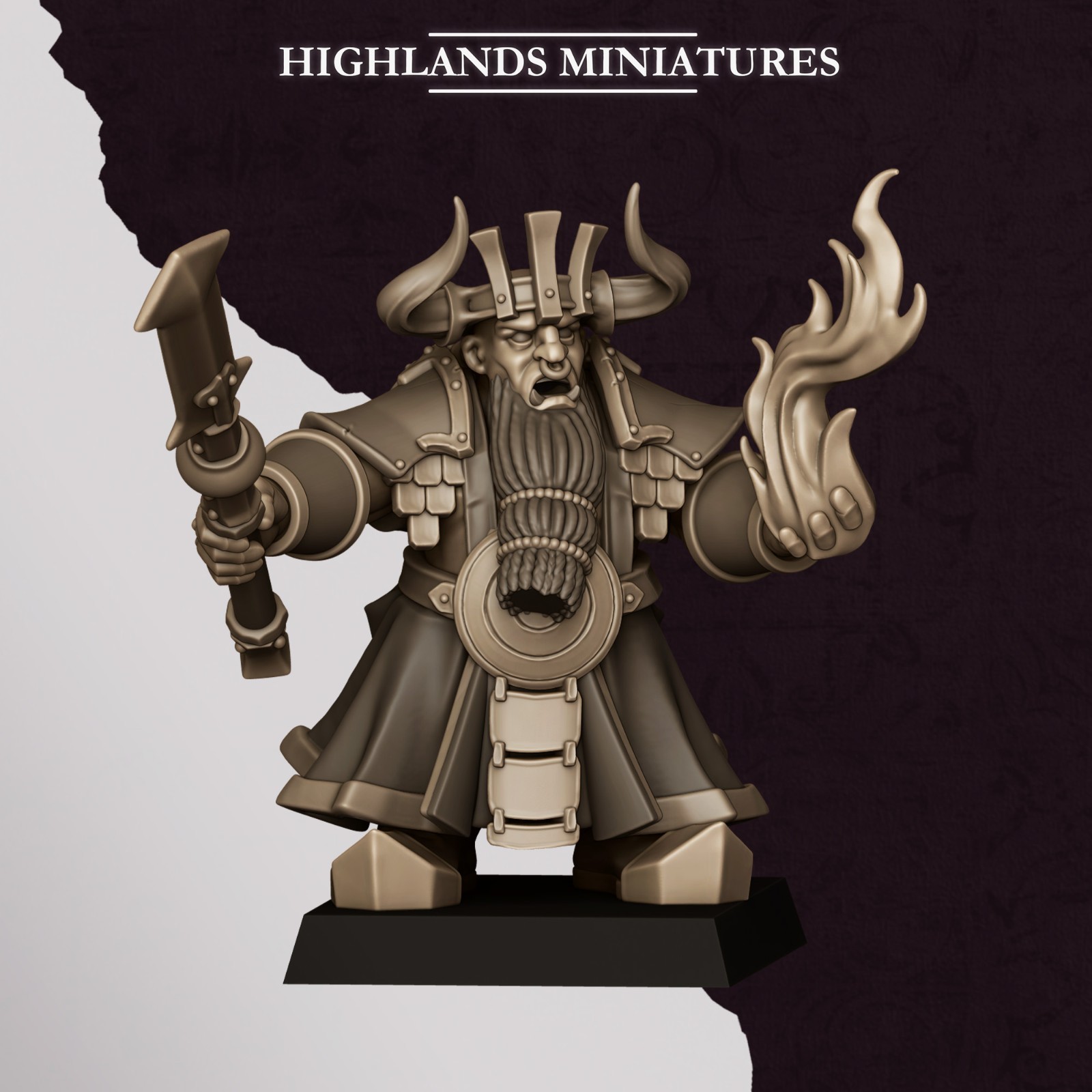 Marduk Sorcerer 2  - Sons of Marduk - Fantasy Chaos Dwarf Dwarven 28mm 32mm