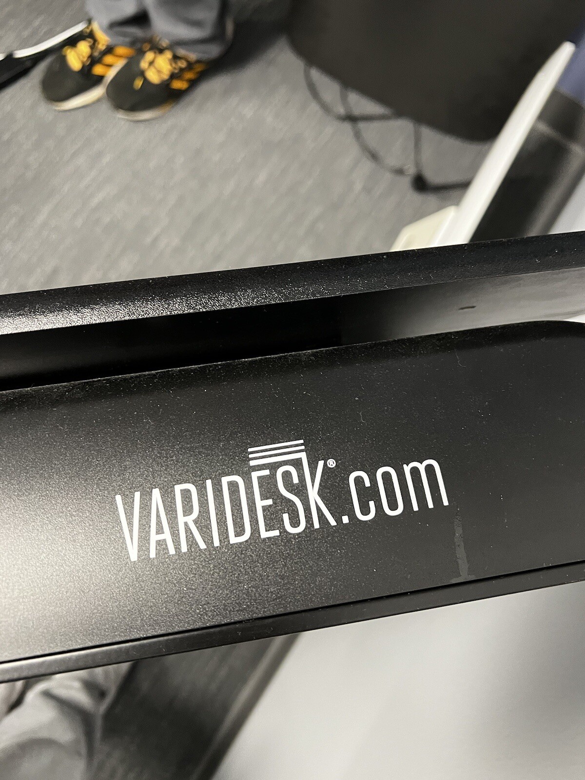4 Total Varidesk Cube Plus 40 Adjustable, Standing Desks all used.