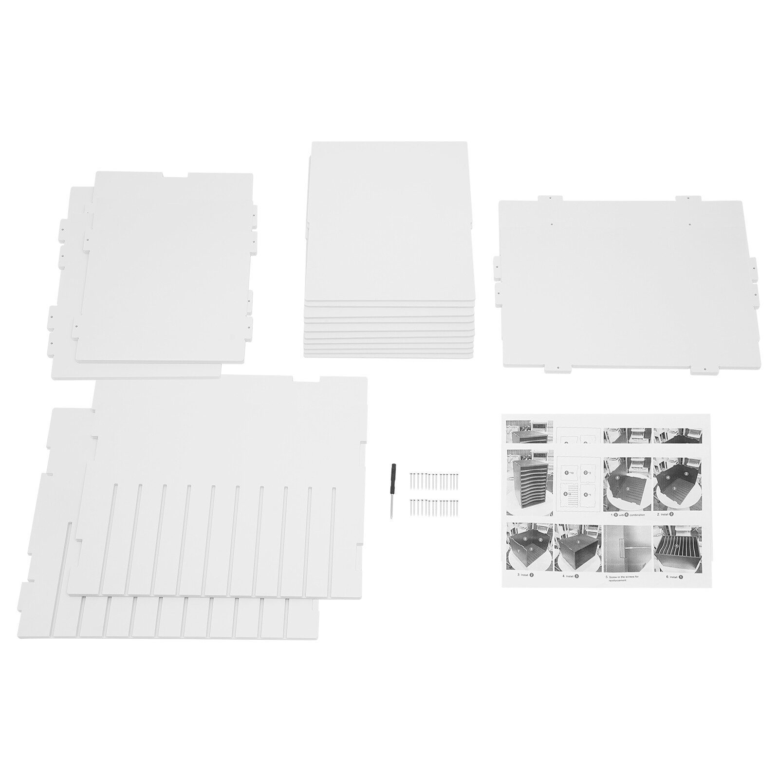 11-Compartments Paper Storage Holder Document Organizer Vertical Desktop Sorter