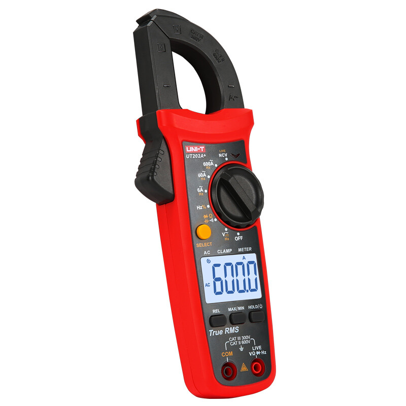 UNI-T UT202A+ Digital Clamp Meter TRMS AC DC NCV Multimeter OHM Cap Freq Tester