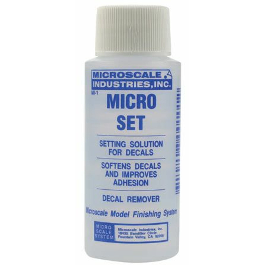 Microscale Industries MI1 Micro Set Solution - 1 Oz. Bottle (Decal Setting