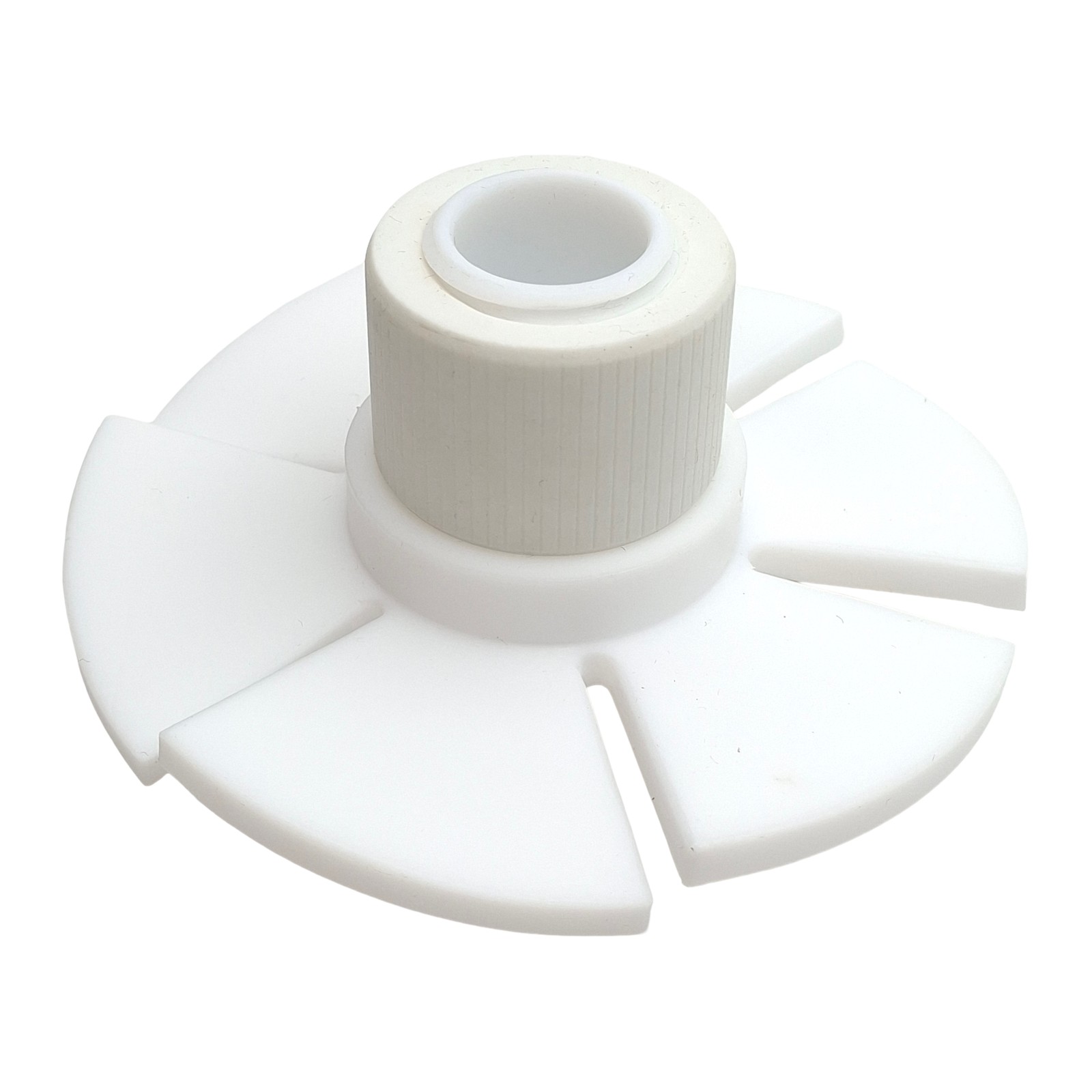 Chemglass CG-1965-04 PTFE Upper Stirrer Turbine, ø100mm OD, 19mm Shaft, 13/64in