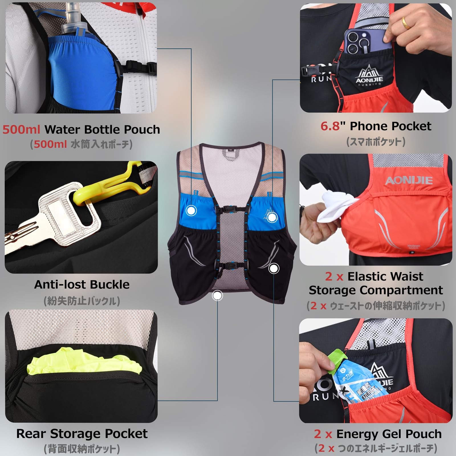 Hydration Pack Running Vest for Men & – Lightweight Trail Backpack for Marath...