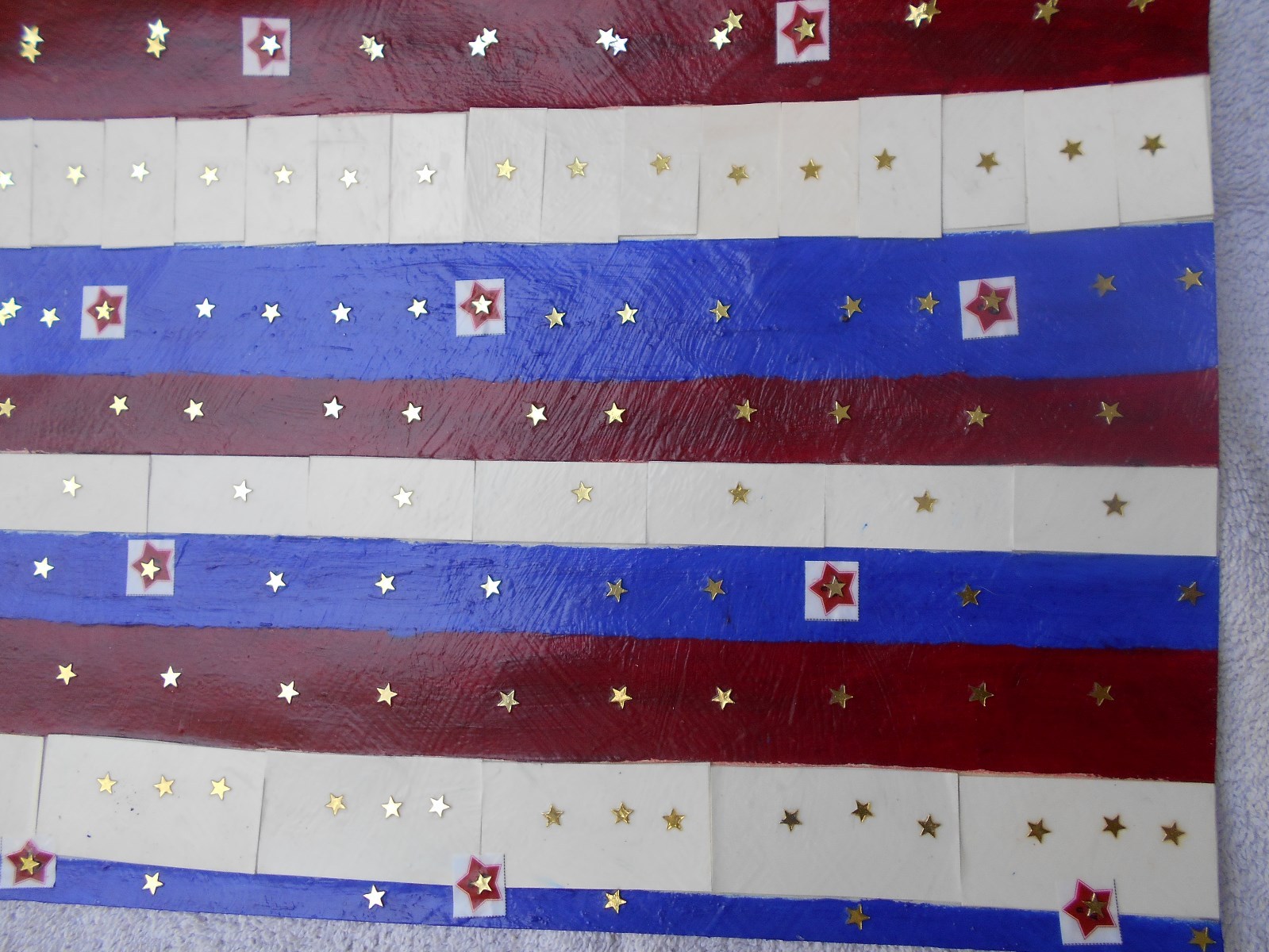 Star Spangled. Original art by Nancy. Mixed media. 2016