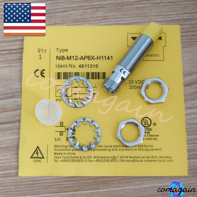 For TURCK Ni8-M12-AP6X-H1141 4611310 Inductive sensor PNP 10-30VDC 200mA