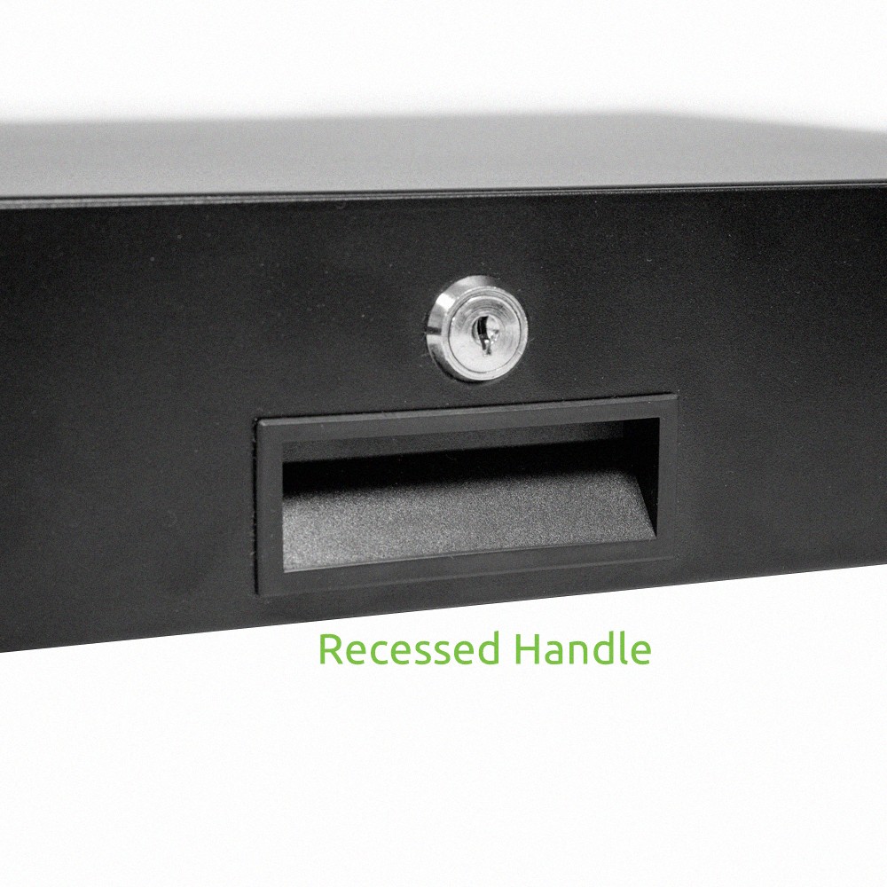 19" Rack Mount 2U Locking Drawer Pro Audio DJ Server Rack Lock Storage Cabinet