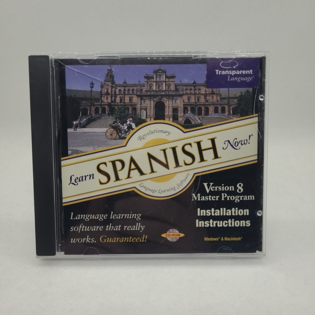 Learn Spanish Now! Version 8 Master Program CD-ROM Windows