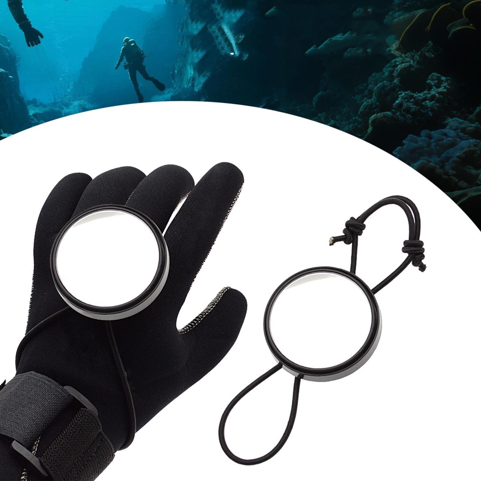 Diving Hand Mirror Glass Diving Accessory For Drifting Snorkeling Cave Dive