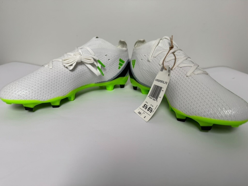 Adidas X Speedportal .2 FG Soccer Cleats HP5904 White Green Men's Size 5.5