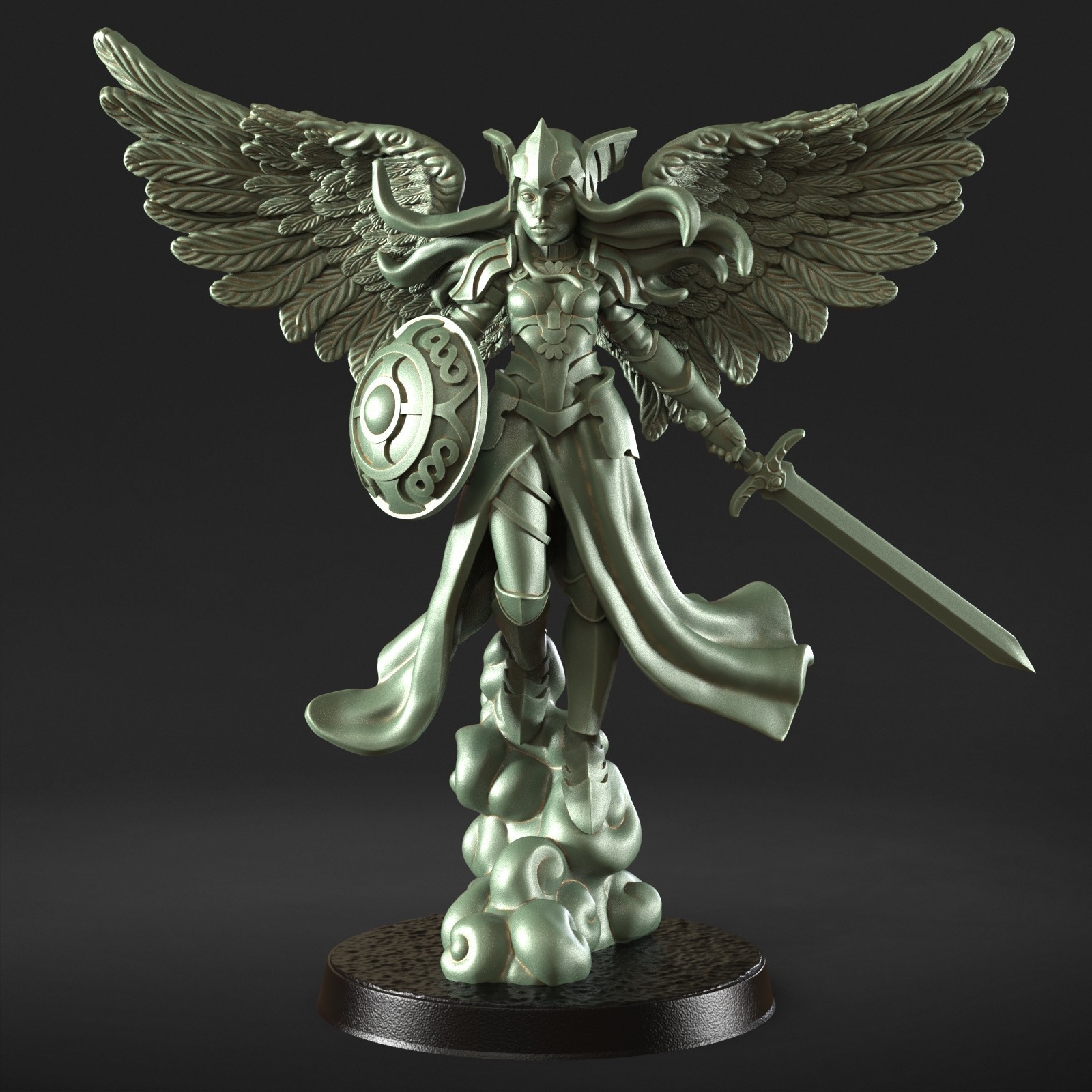 Dungeons and Dragons - Playable Character Female Valkyrie Mist - Paladin, Cleric