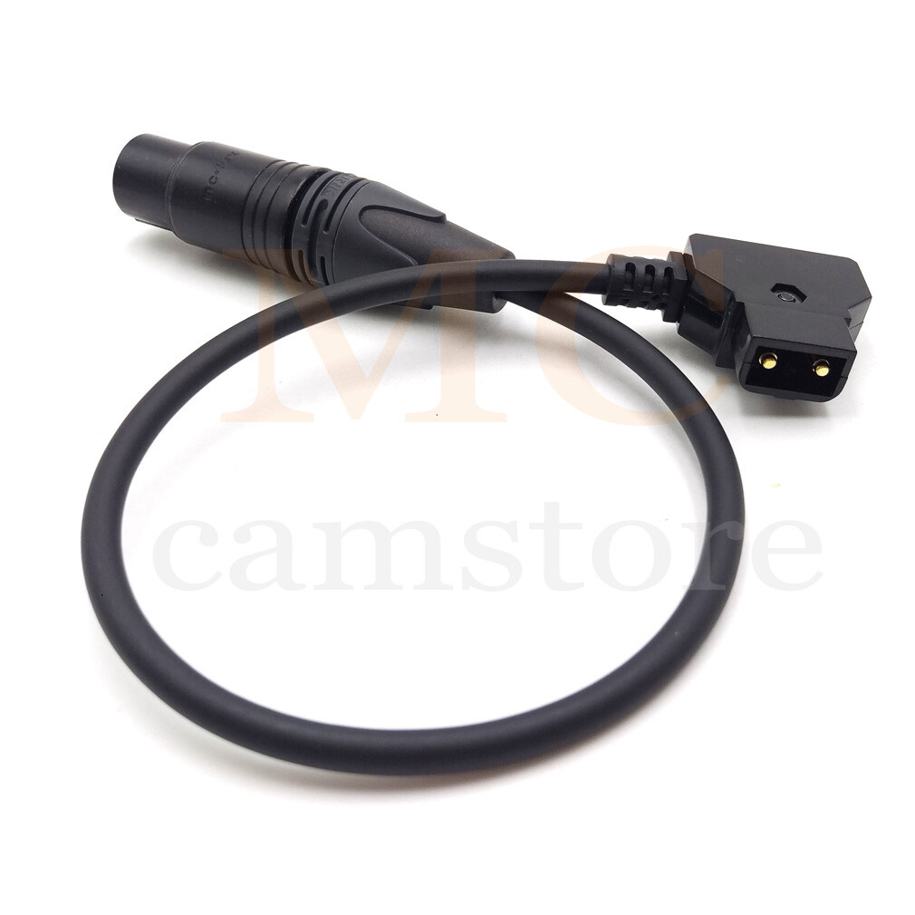 D-Tap to XLR 4Pin Female  Power Cable for SONY Camcorder,D-tap to XLR 12in