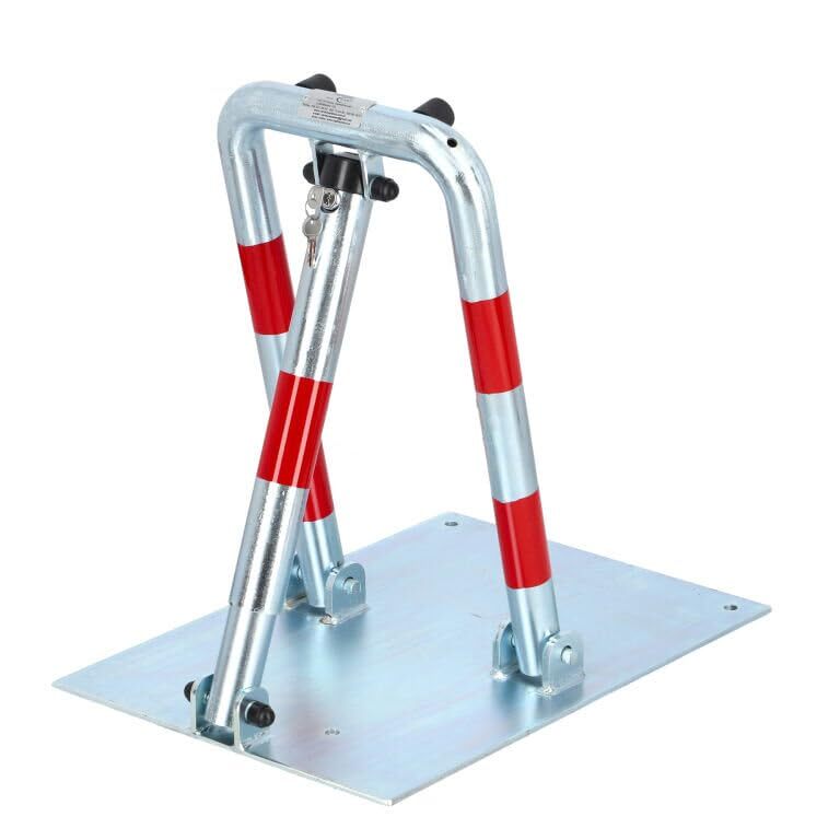 Parking Bollard Parking Barrier Barrier Post foldable "SLON" Steel Verzinkt/Rot