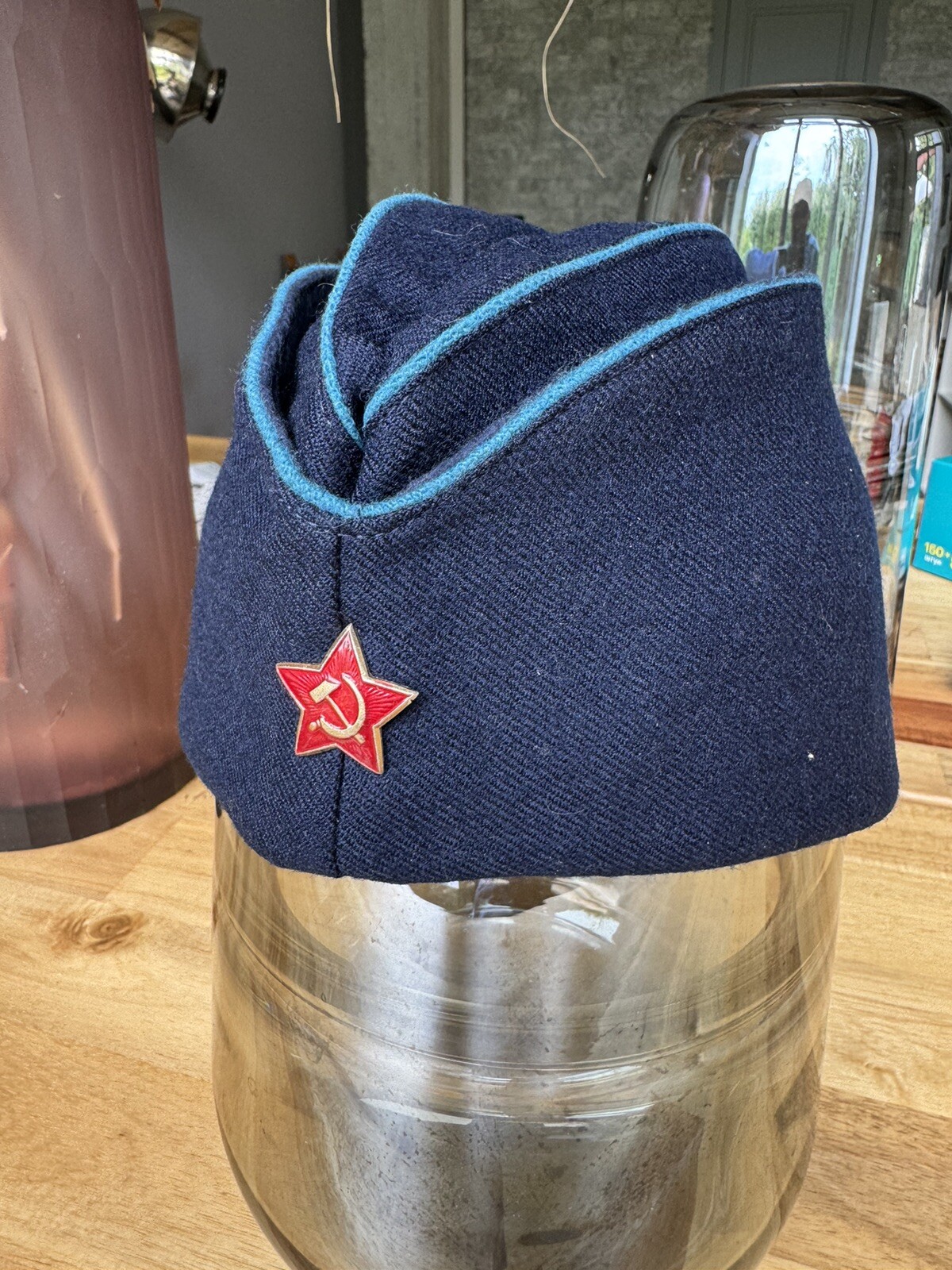 Soviet Union pilot officer hat. Air Force . Red Army.