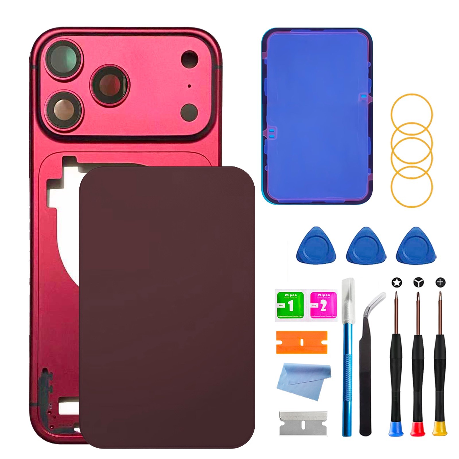 Back Cover Housing DIY Kit Compatible with iPhone 17 Pro（US Version ESim）