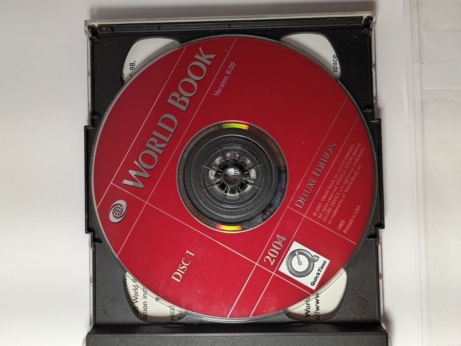 World Book Encyclopedia 2003 User Guide Deluxe Edition. 2 CD-ROMs