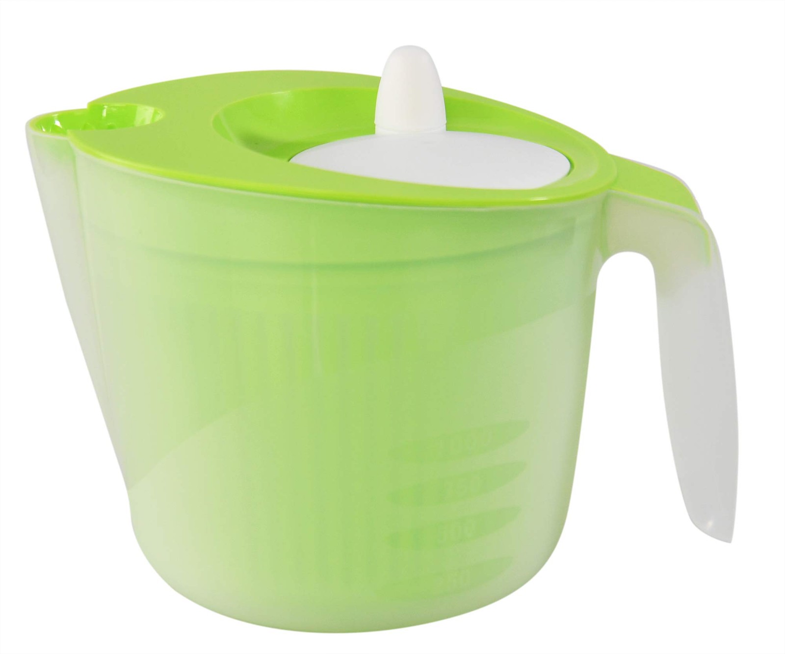 Home-X Salad Spinner with 8.5 inches L x 6.5 W x 6 H, Green