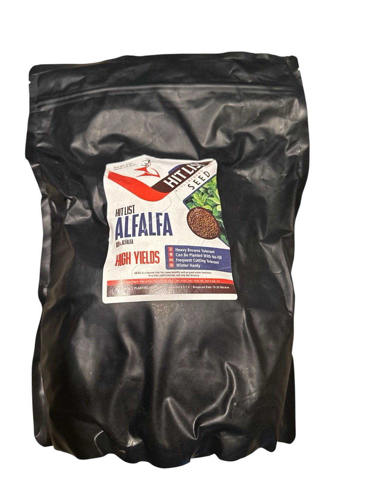 Hitlist Seed- Alfalfa Seeds for Deer, 5LB Bag