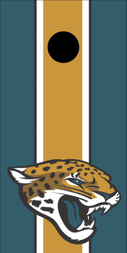 Jacksonville Jaguars (2PCS) Cornhole Board Wraps Decals Vinyl Sticker